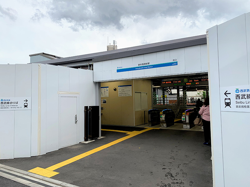 新井薬師前駅の乗降人員推移グラフ05 18 中野つーしん